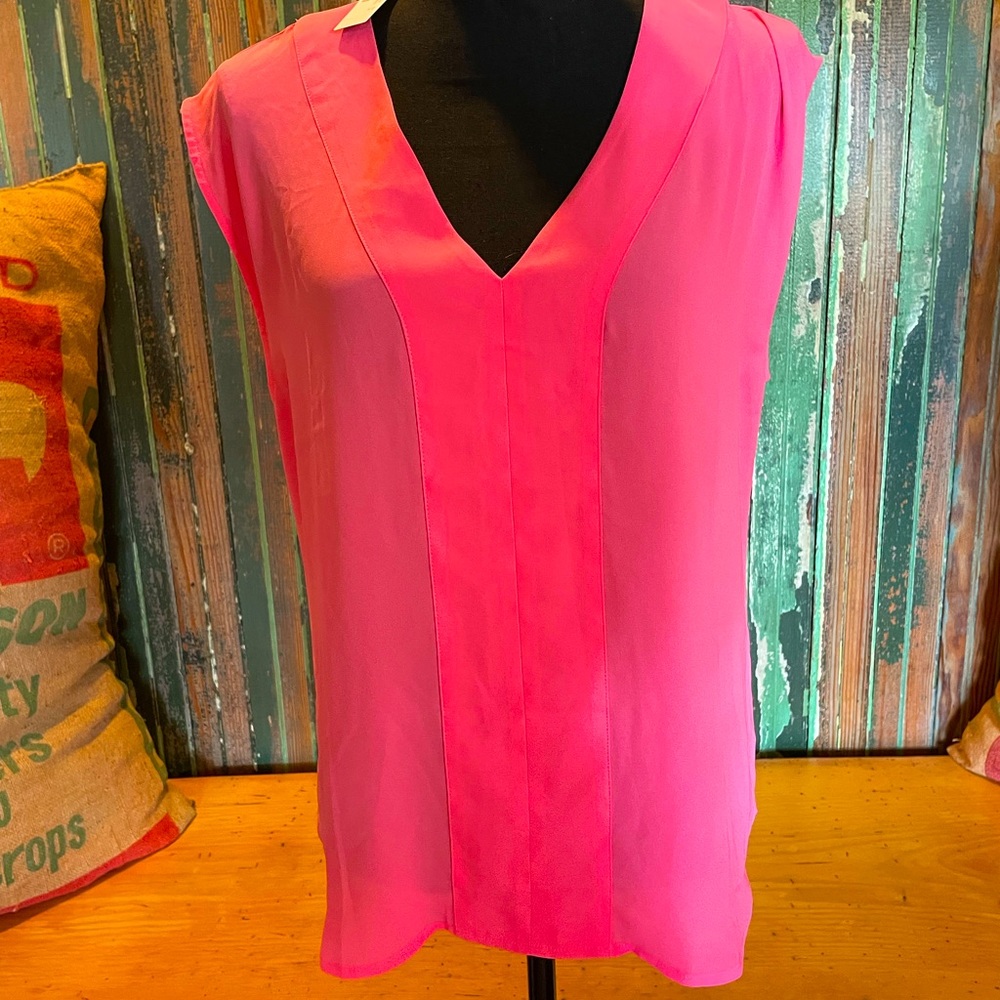 J Crew- pink sleeveless top; NWT; size M